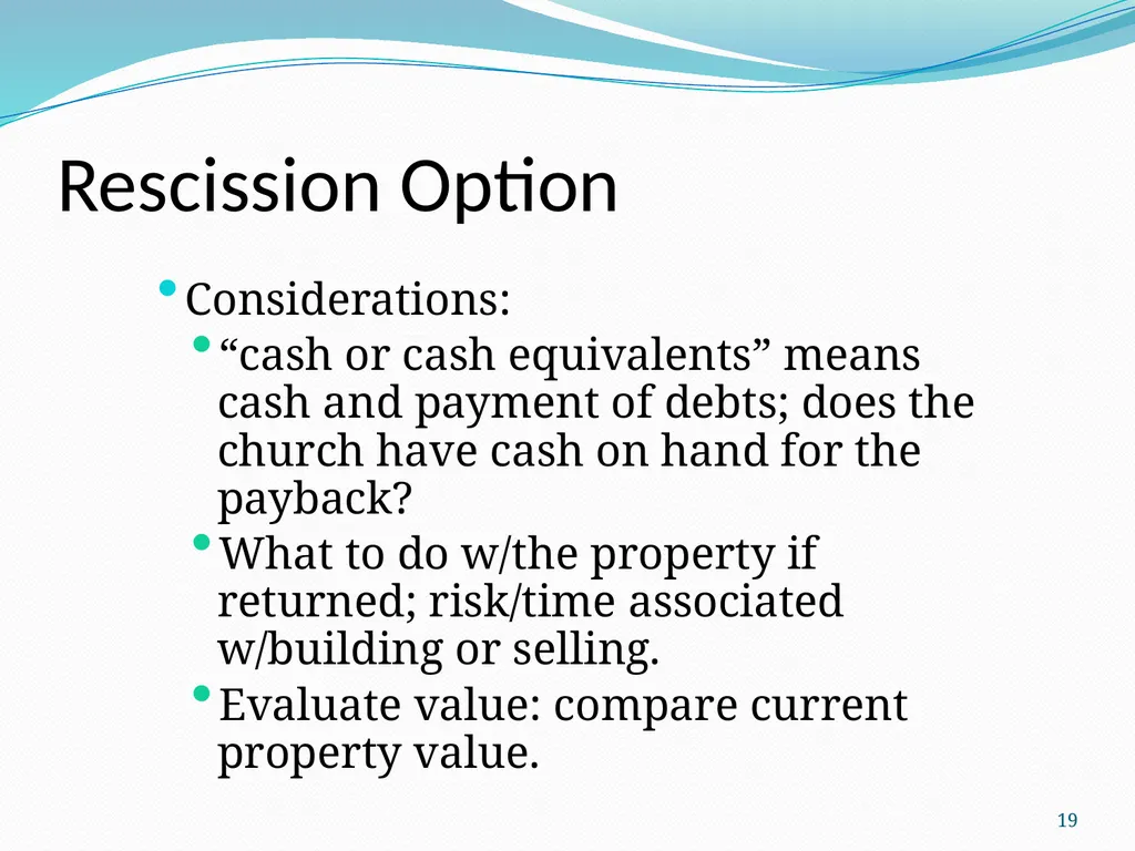 New Developments in Transactions: Doing it Well - slide 19 of 25