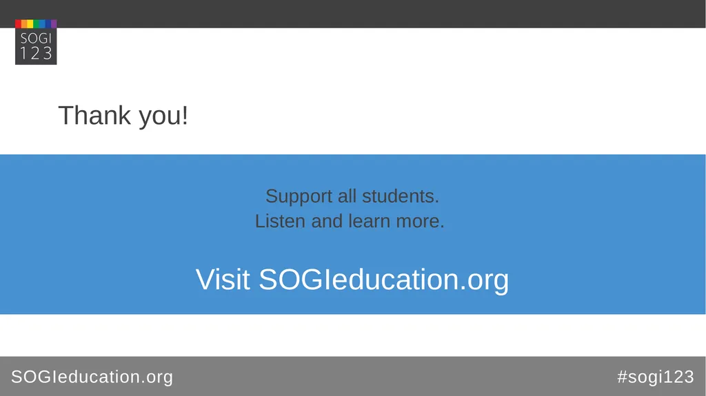 Learning Module SOGIeducation.org #sogi123 SOGI Q - slide 12 of 12