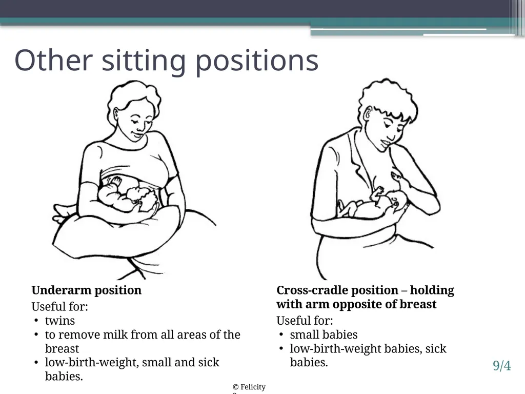 Session 9. Clinical practice: Positioning a baby - slide 4 of 5