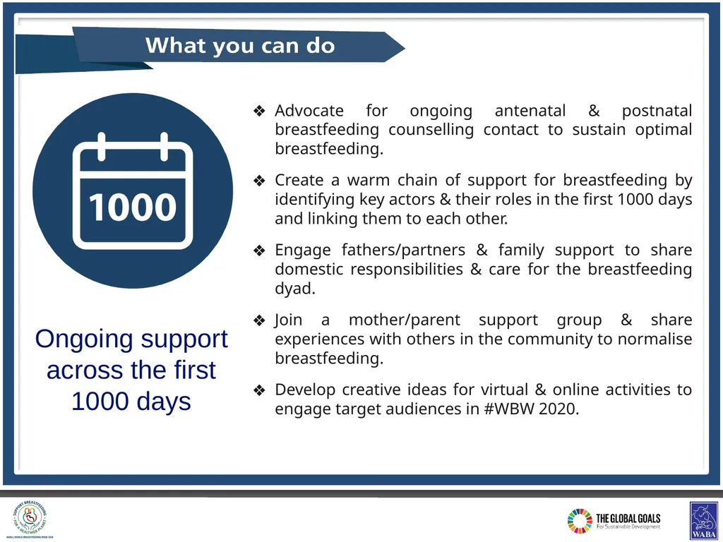 World Breastfeeding Week (#WBW2020) 1 - 7 AUGUST - slide 14 of 18