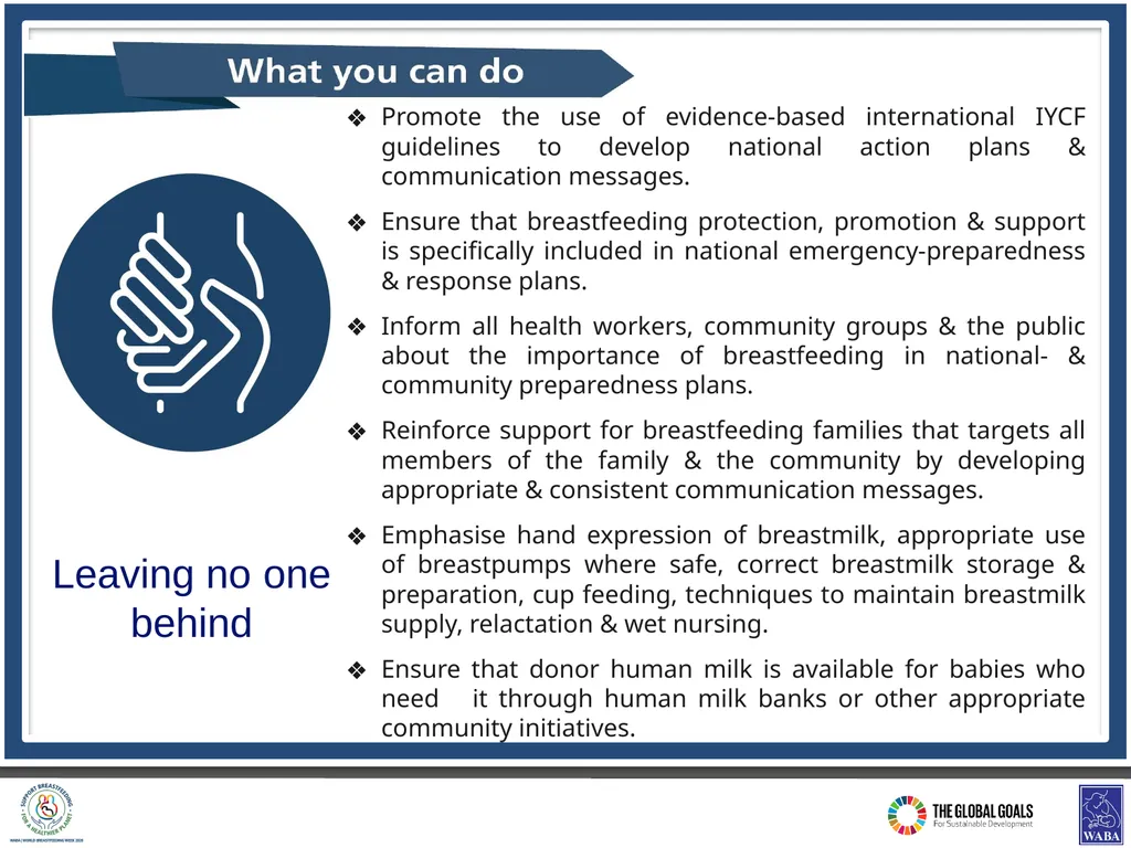 World Breastfeeding Week (#WBW2020) 1 - 7 AUGUST - slide 16 of 18