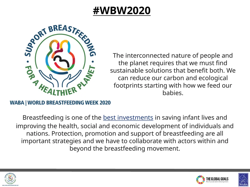 World Breastfeeding Week (#WBW2020) 1 - 7 AUGUST - slide 4 of 18