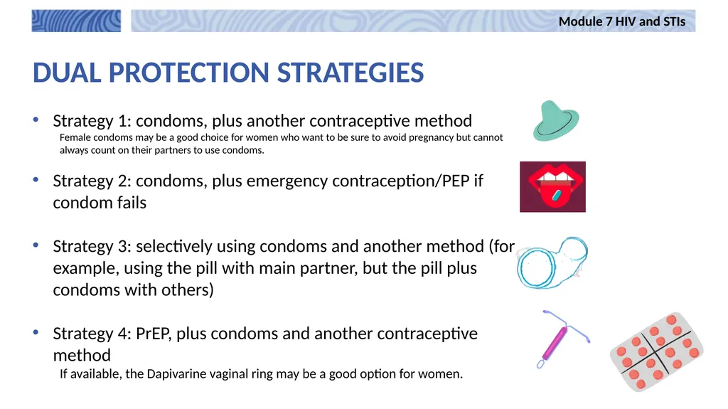 7 Module 7 HIV and STIs Integrating harm reduction - slide 13 of 20