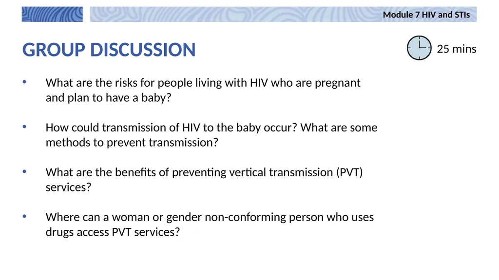 7 Module 7 HIV and STIs Integrating harm reduction - slide 14 of 20