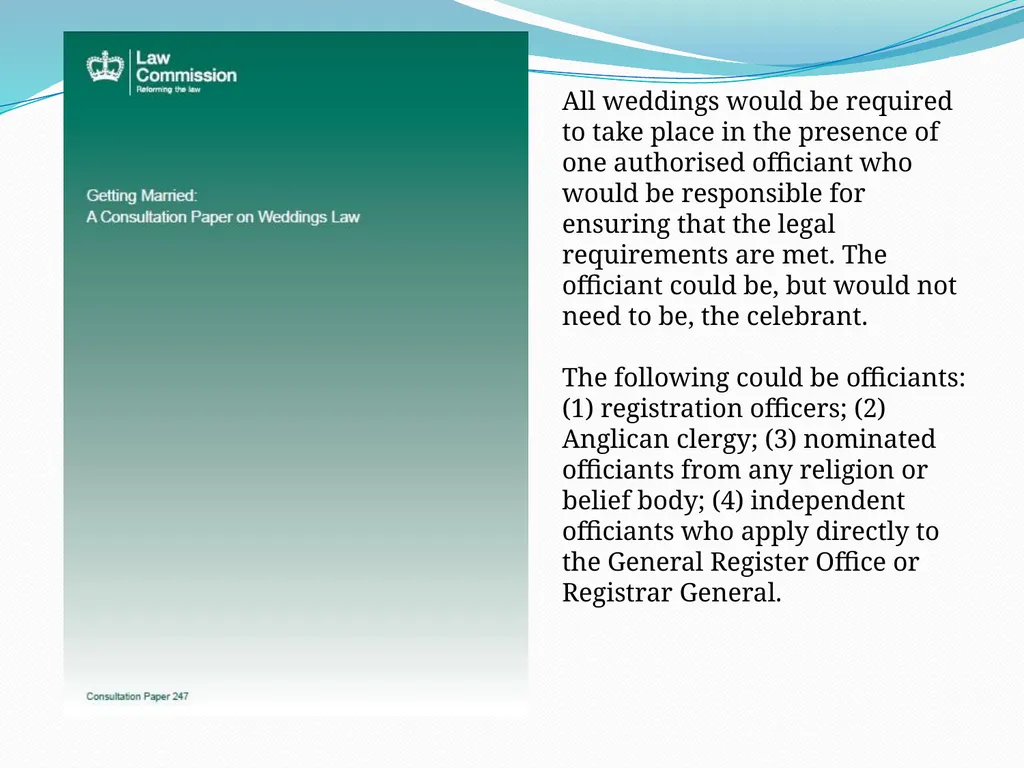 Three Problems with Marriage Law Professor Russell - slide 43 of 57