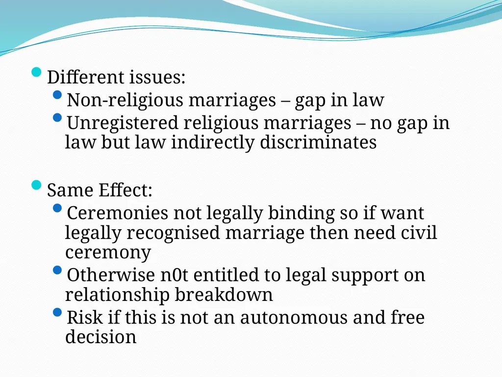 Three Problems with Marriage Law Professor Russell - slide 12 of 57