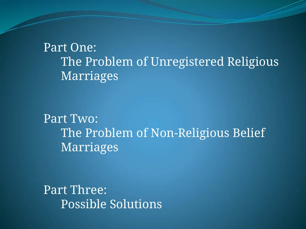 Three Problems with Marriage Law Professor Russell - slide 13 of 57