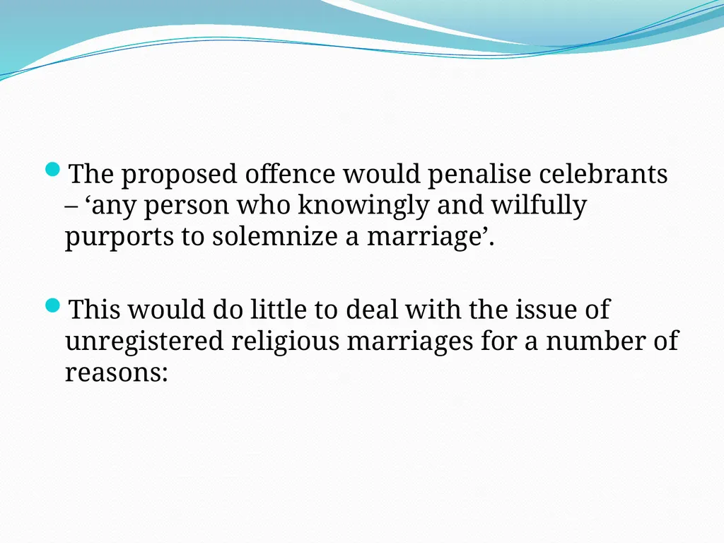 Three Problems with Marriage Law Professor Russell - slide 20 of 57