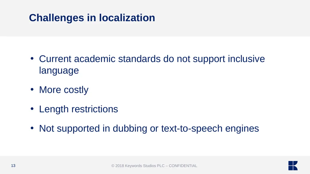 GENDER-INCLUSIVE LANGUAGE IN GAMES AND ITS - slide 13 of 15