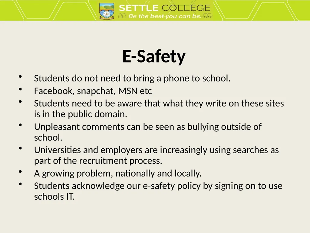 Year 7 Transfer Evening 2024 (This PowerPoint is - slide 31 of 32