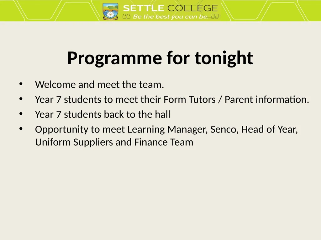 Year 7 Transfer Evening 2024 (This PowerPoint is - slide 3 of 32