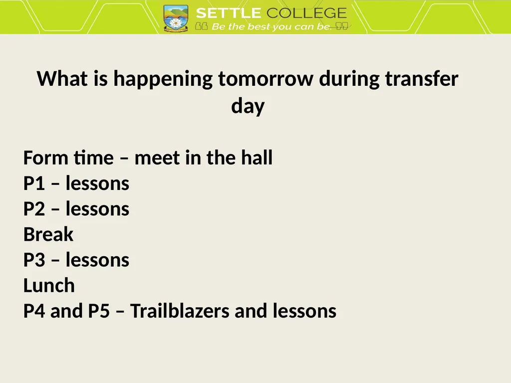 Year 7 Transfer Evening 2024 (This PowerPoint is - slide 7 of 32