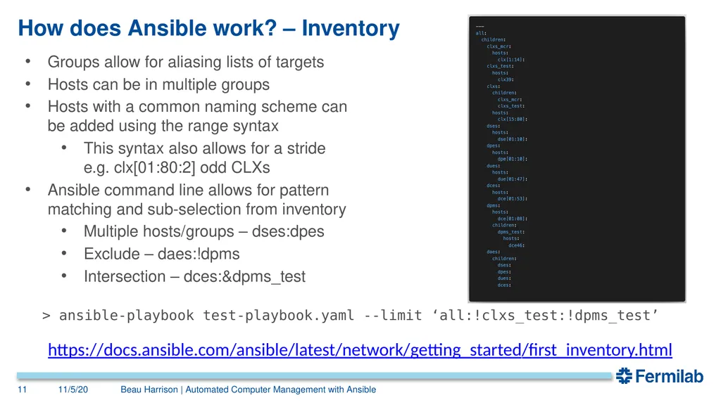 Automated Computer Management with Ansible Beau - slide 11 of 15