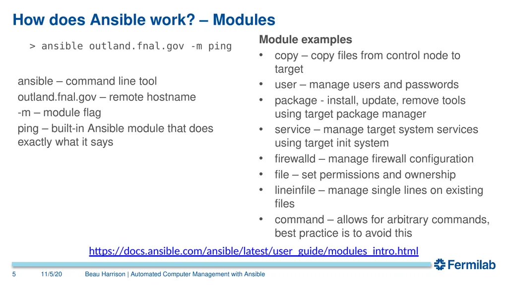Automated Computer Management with Ansible Beau - slide 5 of 15