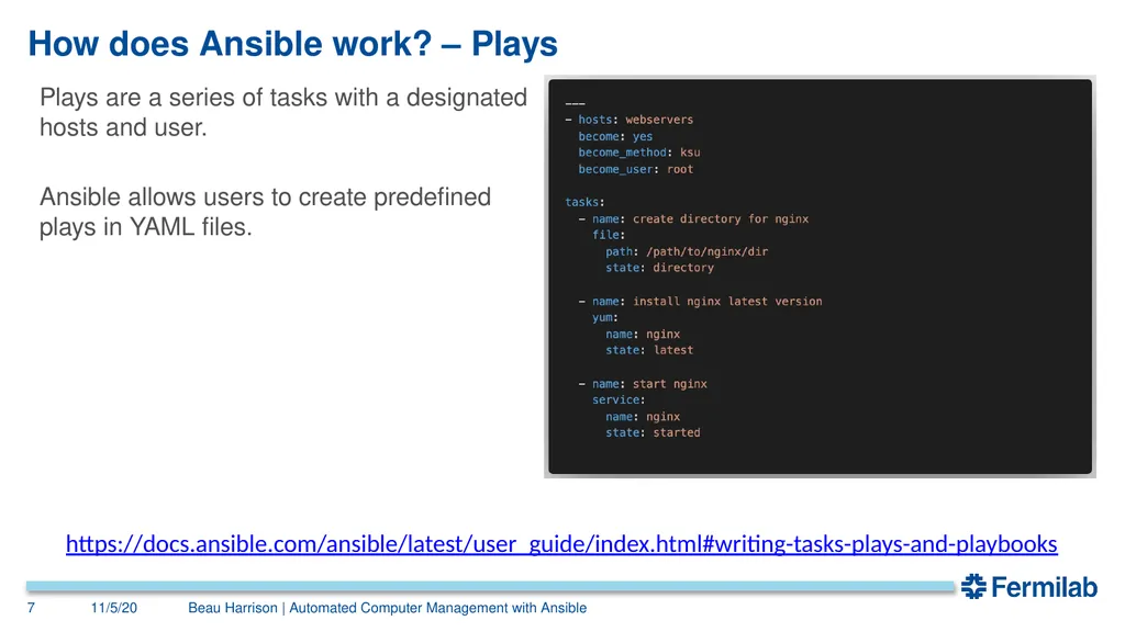 Automated Computer Management with Ansible Beau - slide 7 of 15