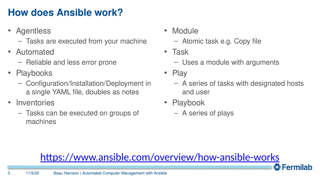 Automated Computer Management with Ansible Beau - slide 3 of 15