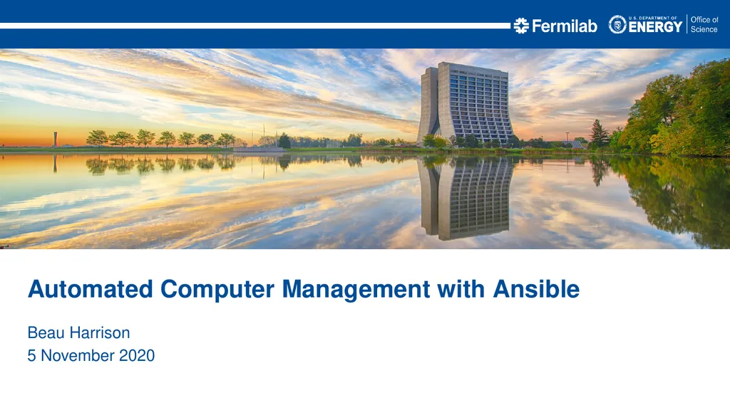 Automated Computer Management with Ansible Beau - slide 1 of 15