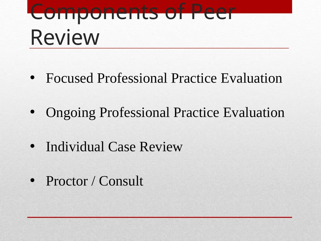 Professional Performance Evaluation FPPE & OPPE - slide 11 of 53