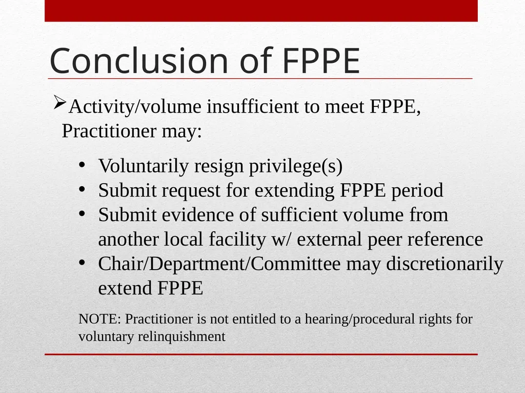 Professional Performance Evaluation FPPE & OPPE - slide 36 of 53