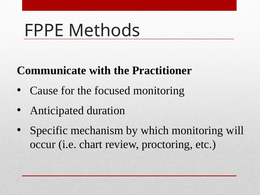 Professional Performance Evaluation FPPE & OPPE - slide 31 of 53