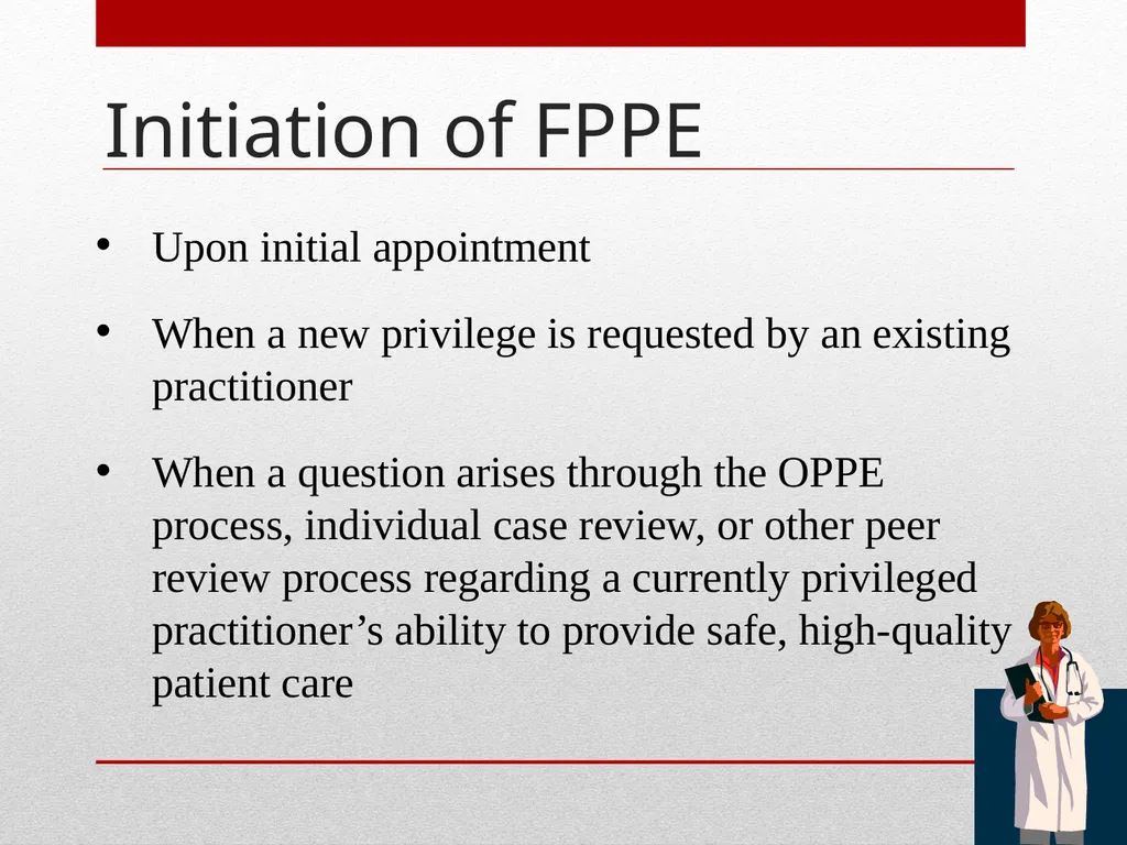 Professional Performance Evaluation FPPE & OPPE - slide 22 of 53