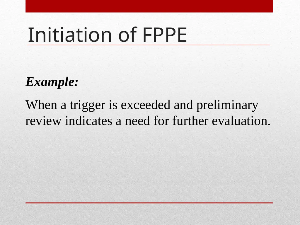 Professional Performance Evaluation FPPE & OPPE - slide 23 of 53