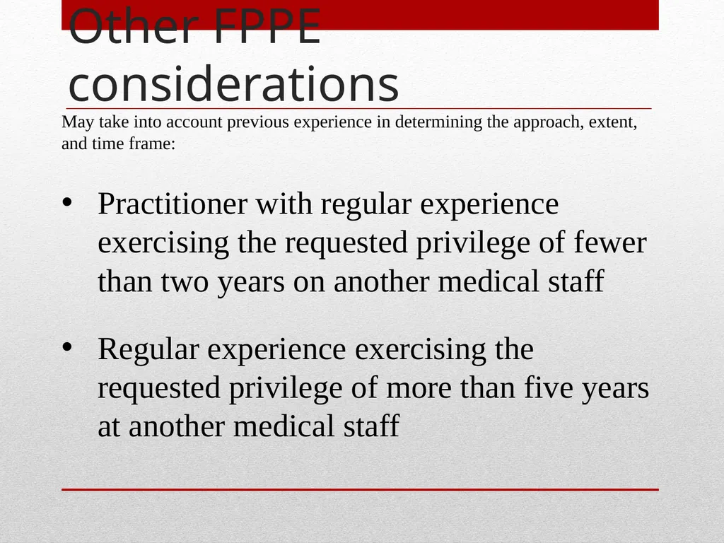 Professional Performance Evaluation FPPE & OPPE - slide 28 of 53