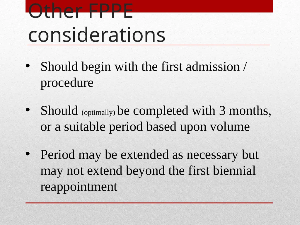 Professional Performance Evaluation FPPE & OPPE - slide 29 of 53