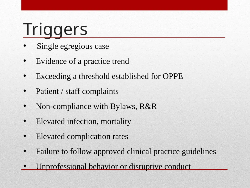 Professional Performance Evaluation FPPE & OPPE - slide 33 of 53