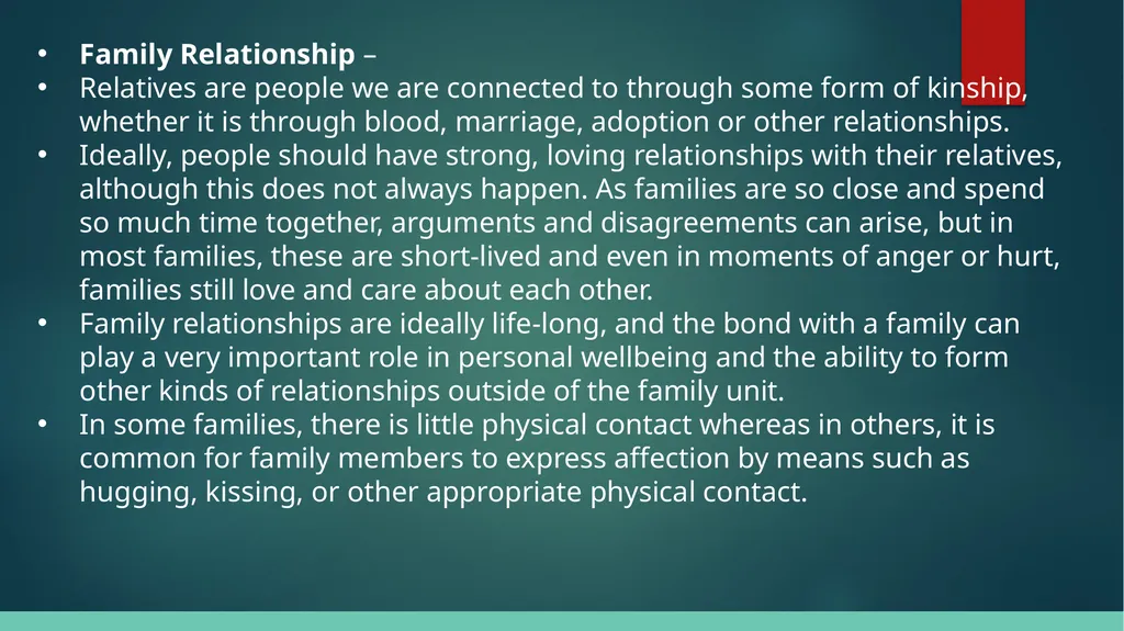 Relationships What is a relationship, and what are - slide 6 of 14
