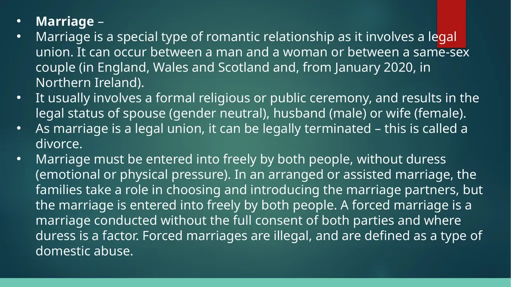Relationships What is a relationship, and what are - slide 8 of 14