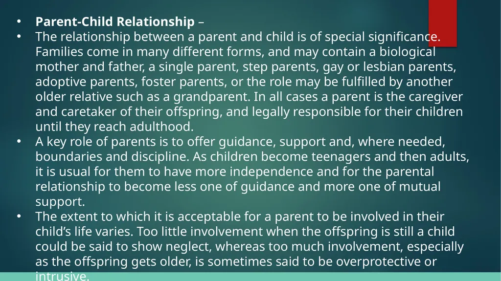 Relationships What is a relationship, and what are - slide 7 of 14