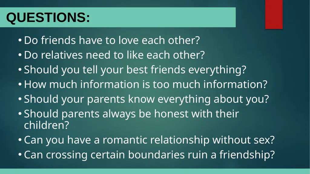 Relationships What is a relationship, and what are - slide 11 of 14