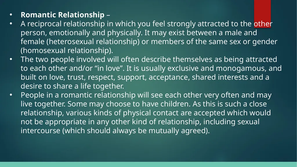 Relationships What is a relationship, and what are - slide 5 of 14