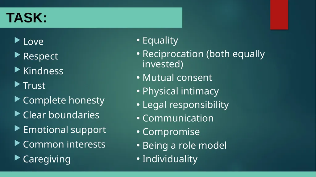 Relationships What is a relationship, and what are - slide 10 of 14