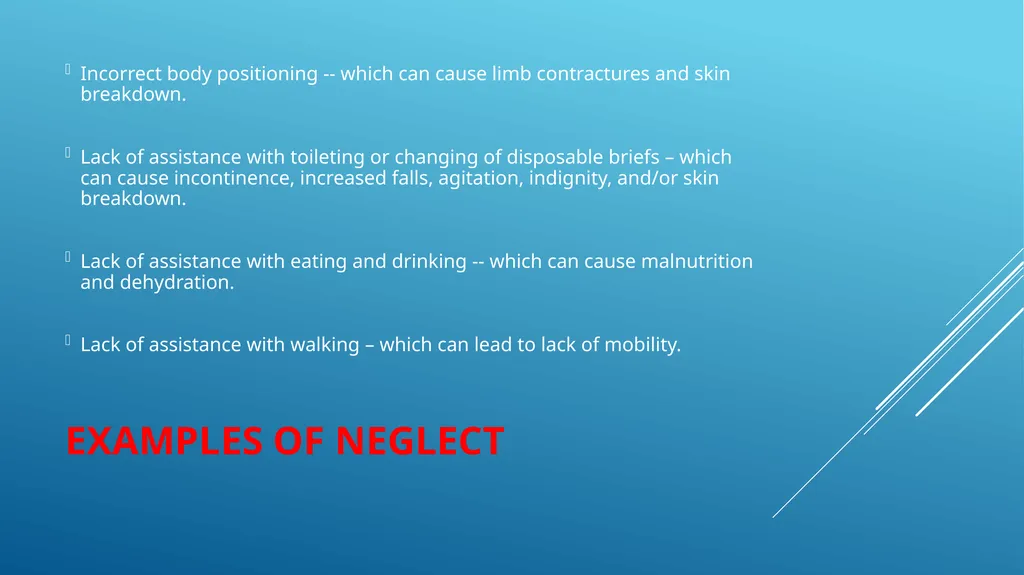 Abuse, neglect and prevention in skilled nursing - slide 14 of 25