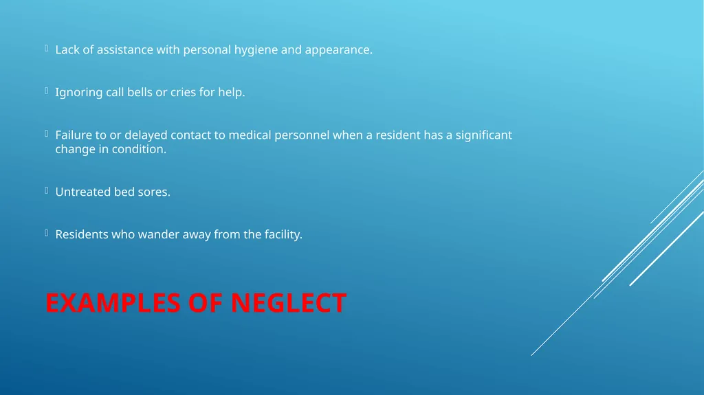 Abuse, neglect and prevention in skilled nursing - slide 15 of 25