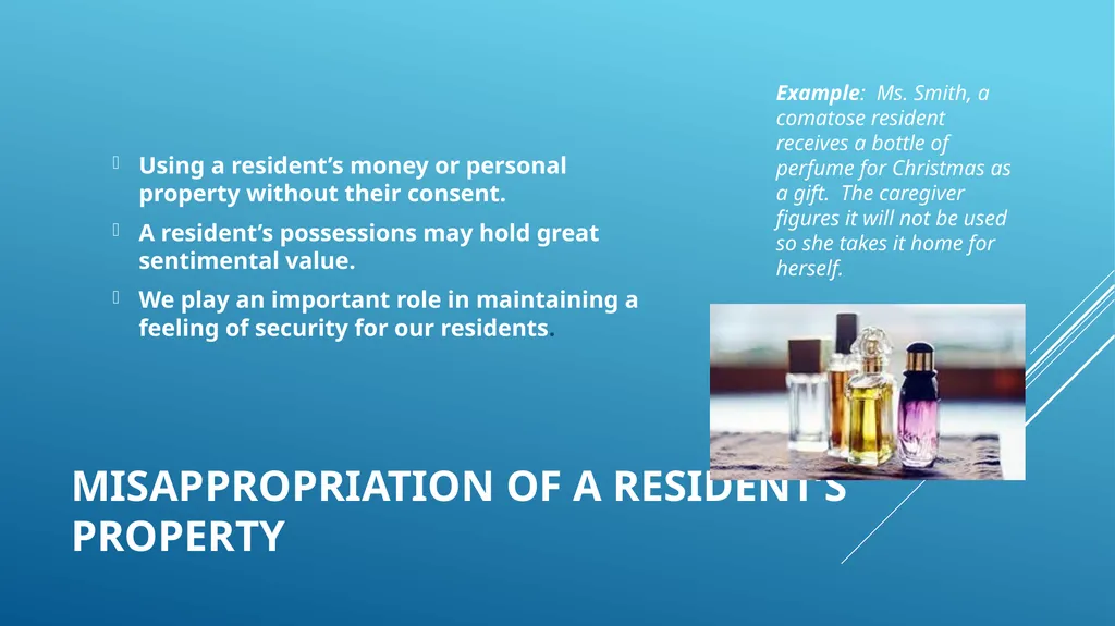 Abuse, neglect and prevention in skilled nursing - slide 10 of 25