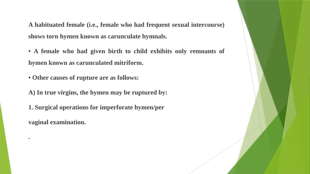 Virginity, sexual offenses and Perversions - slide 18 of 23