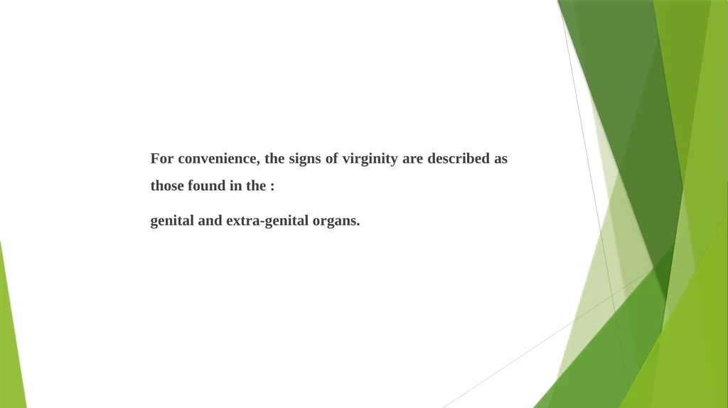 Virginity, sexual offenses and Perversions - slide 6 of 23