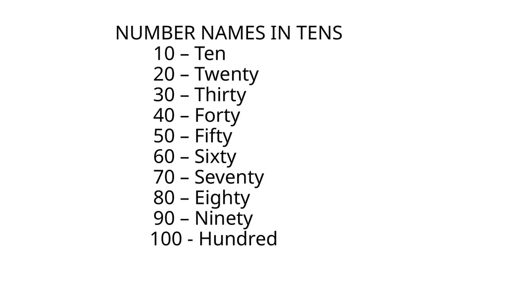 PARAGON CONVENT SCHOOL CLASS – I TOPIC – NUMBER - slide 3 of 5