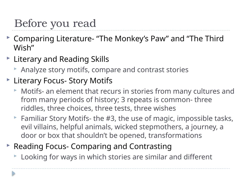 Collection 1- Telling Stories 8th Grade - slide 23 of 24