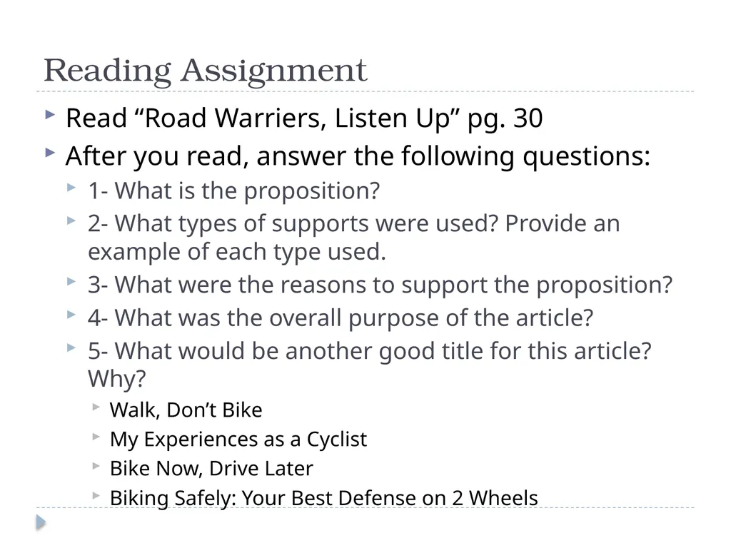 Collection 1- Telling Stories 8th Grade - slide 12 of 24