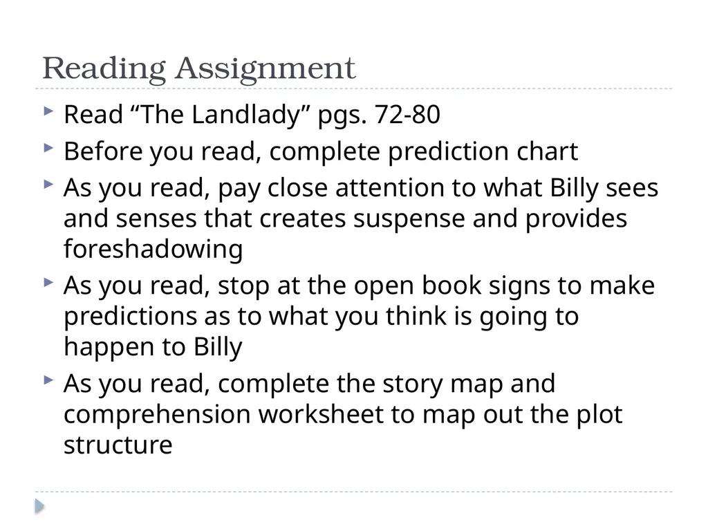 Collection 1- Telling Stories 8th Grade - slide 22 of 24