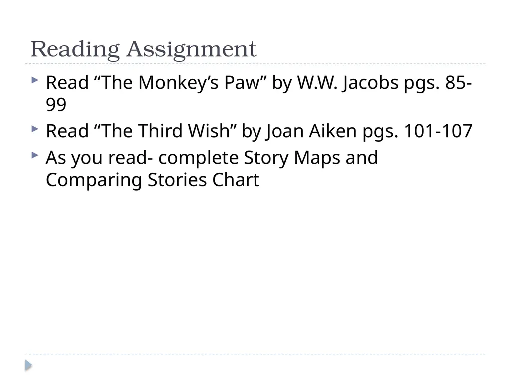 Collection 1- Telling Stories 8th Grade - slide 24 of 24