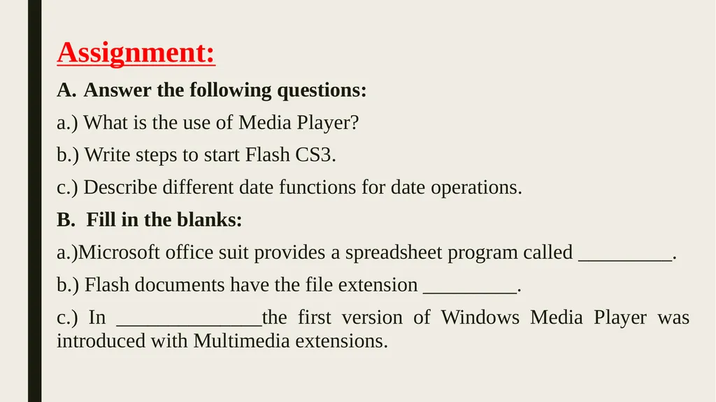 Class -7 Subject – computer Chapter - 1 Let Us - slide 13 of 25