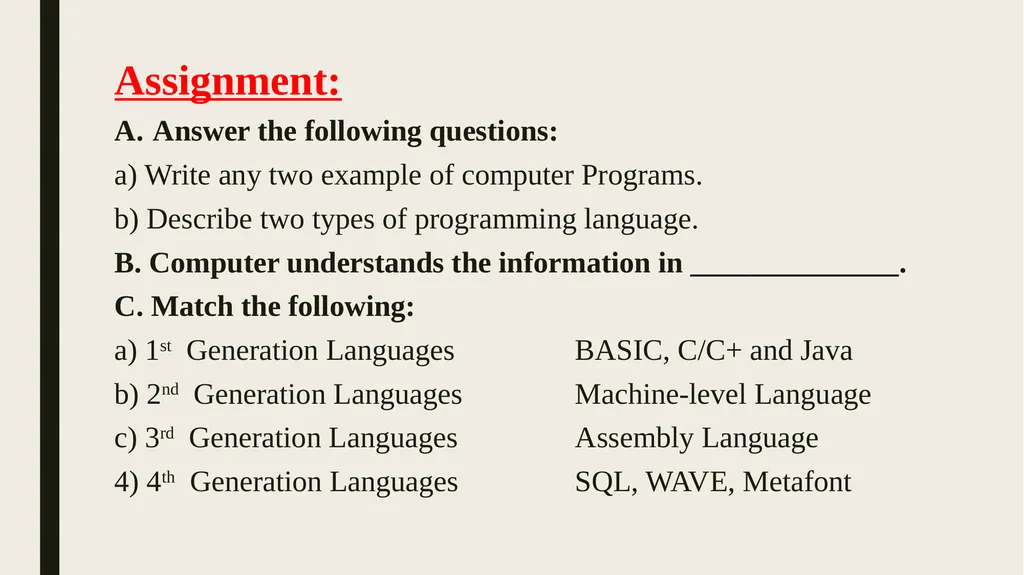 Class -7 Subject – computer Chapter - 1 Let Us - slide 6 of 25