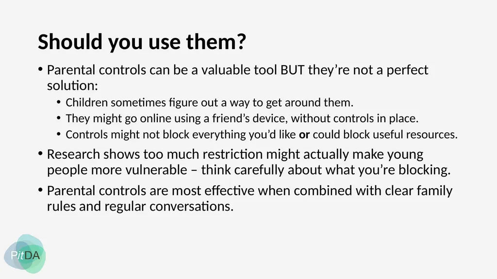 Parental controls 101 What are they? Tools to help - slide 3 of 12