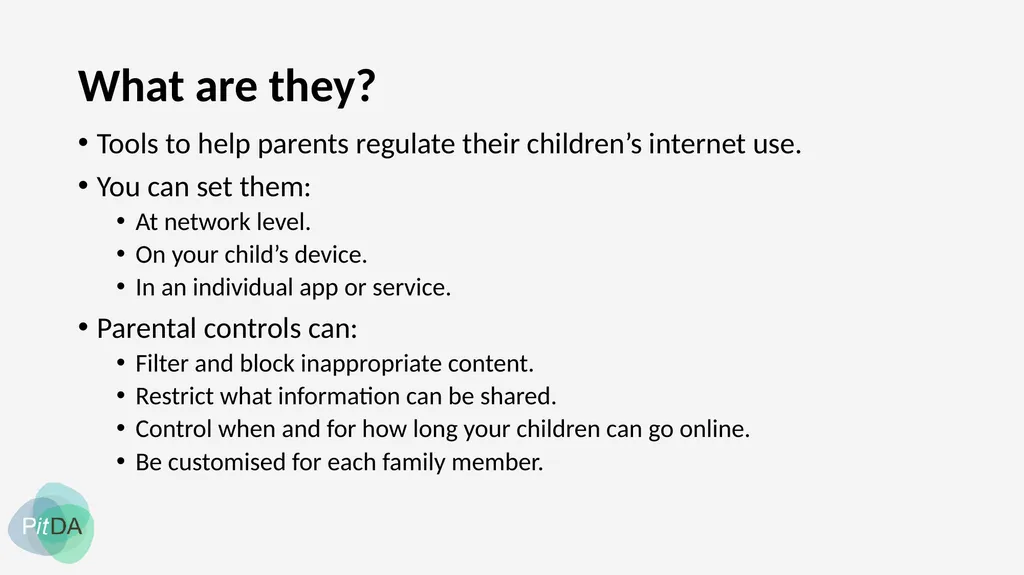 Parental controls 101 What are they? Tools to help - slide 2 of 12