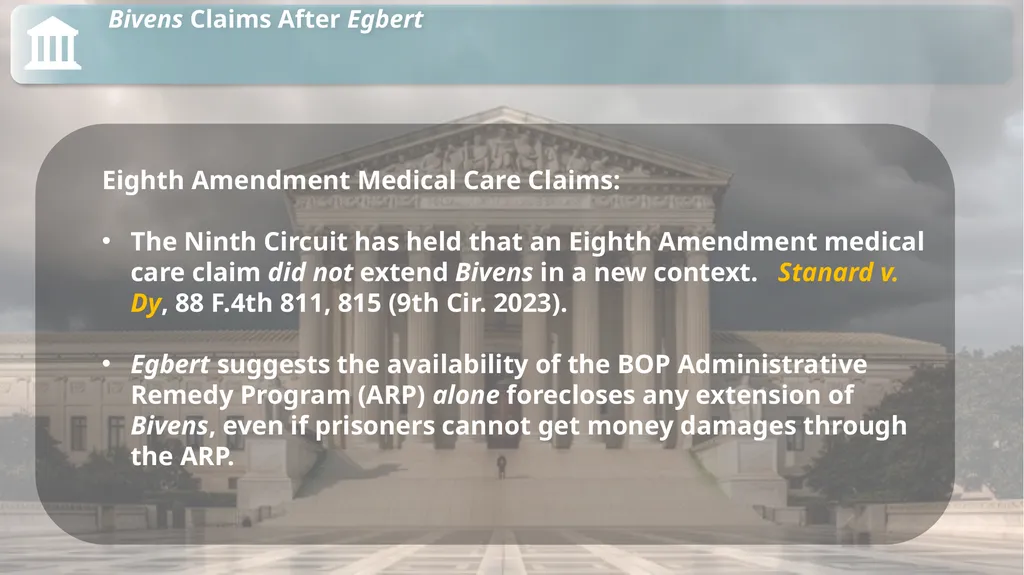 Substantive Law in Pretrial Detainee and Prisoner - slide 75 of 79